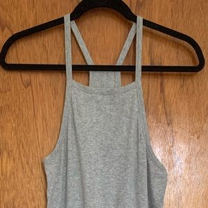 Everlane grey pima cotton midi dress